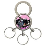 Delorean 3-Ring Key Chain