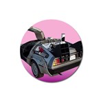 Delorean Magnet 3  (Round)