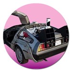 Delorean Magnet 5  (Round)