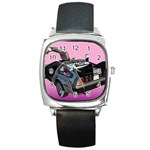 Delorean Square Metal Watch