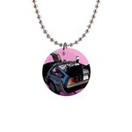 Delorean 1  Button Necklace