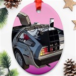 Delorean Oval Ornament (Two Sides)