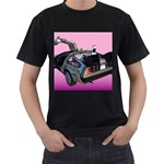 Delorean Men s T-Shirt (Black)