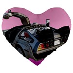 Delorean Large 19  Premium Heart Shape Cushion