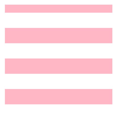 Horizontal Stripes 3.75 x3.75  Memopad