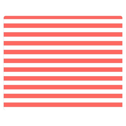 Horizontal Stripes 60 x50  Blanket Back