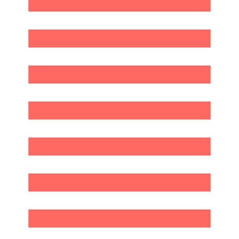 Horizontal Stripes 4.125 x5.5  Memopad