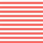 Horizontal Stripes - White and Pastel Red ScrapBook Page 8  x 8 