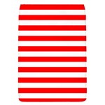 Horizontal Stripes - White and Red Removable Flap Cover (S)