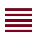 Horizontal Stripes - White and Burgundy Red Greeting Card 5  x 7 