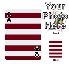 Queen Horizontal Stripes Front - SpadeQ