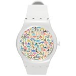 world Travel Round Plastic Sport Watch (M)