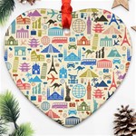 world Travel Ornament (Heart)