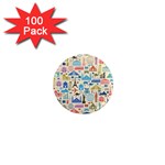 world Travel 1  Mini Magnet (100 pack) 