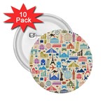 world Travel 2.25  Button (10 pack)