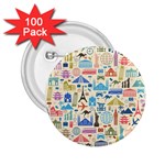 world Travel 2.25  Button (100 pack)