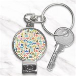 world Travel Nail Clippers Key Chain