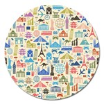 world Travel Magnet 5  (Round)