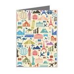 world Travel Mini Greeting Card