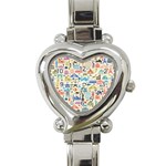 world Travel Heart Italian Charm Watch