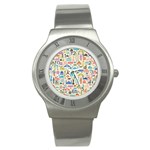 world Travel Stainless Steel Watch