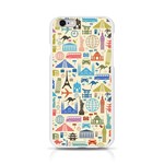 world Travel Apple iPhone 6/6S Silicone Case (Transparent)