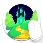 yellow brick road  Round Mousepad