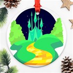 yellow brick road  Ornament (Round)