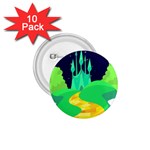 yellow brick road  1.75  Button (10 pack) 