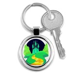 yellow brick road  Key Chain (Round)