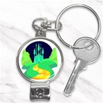 yellow brick road  Nail Clippers Key Chain