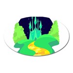 yellow brick road  Magnet (Oval)