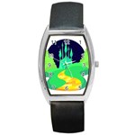 yellow brick road  Barrel Style Metal Watch