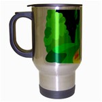 yellow brick road  Travel Mug (Silver Gray)