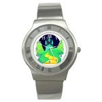 yellow brick road  Stainless Steel Watch