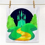 yellow brick road  Face Towel