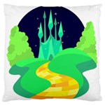 yellow brick road  Large Cushion Case (One Side)