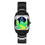 yellow brick road  Stainless Steel Barrel Watch