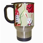 Through The Looking Glass Travel Mug (White)