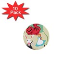 Through The Looking Glass 1  Mini Button (10 pack) 