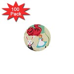 Through The Looking Glass 1  Mini Button (100 pack) 