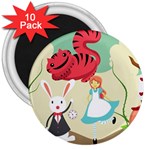 Through The Looking Glass 3  Magnet (10 pack)