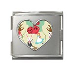 Through The Looking Glass Mega Link Heart Italian Charm (18mm)