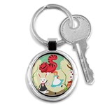 Through The Looking Glass Key Chain (Round)