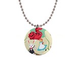 Through The Looking Glass 1  Button Necklace