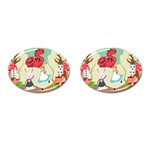 Through The Looking Glass Cufflinks (Oval)