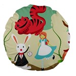 Through The Looking Glass Large 18  Premium Round Cushion 