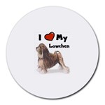 I Love My Lowchen Round Mousepad