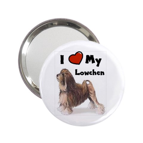 I Love My Lowchen 2.25  Handbag Mirror from ArtsNow.com Front