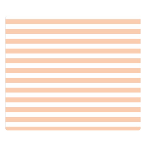 Horizontal Stripes 50 x40  Blanket Front